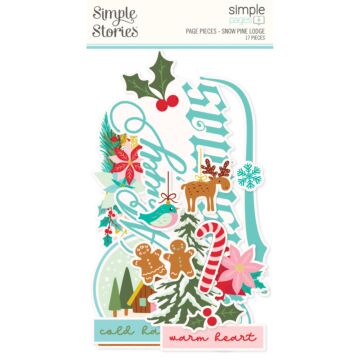 Simple Stories Simple Pages Page Pieces, Snow Pine Lodge