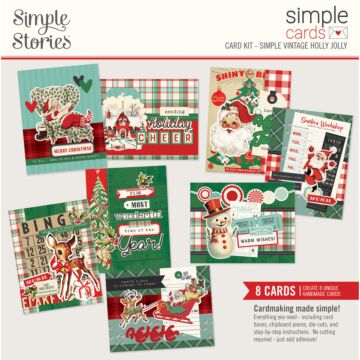 Simple Stories Simple Cards Card Kit , Simple Vintage Holly Jolly