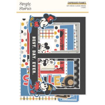 Simple Stories Chipboard Frames, Say Cheese Classic Mouse