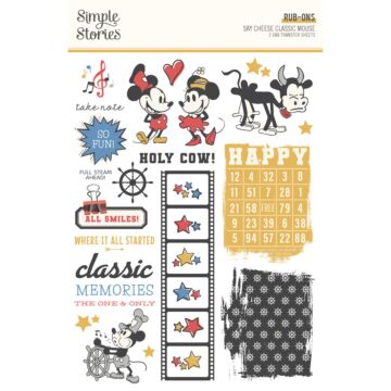 Simple Stories Rub Ons, Say Cheese Classic Mouse