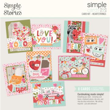 Simple Stories Simple Cards Card Kit, Heartstrings