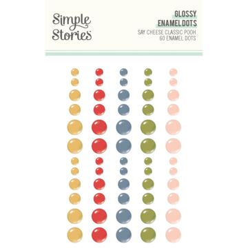 Simple Stories Glossy Enamel Dots, Say Cheese Classic Pooh