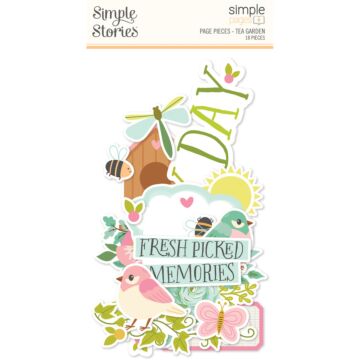 Simple Stories Simple Pages Page Pieces, Tea Garden