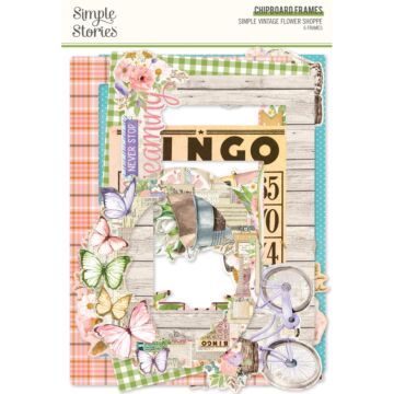Simple Stories Chipboard Frames, Simple Vintage Flower Shoppe