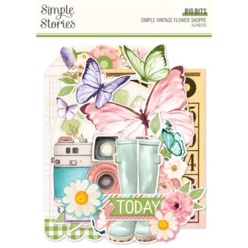 Simple Stories Big Bits & Pieces, Simple Vintage Flower Shoppe