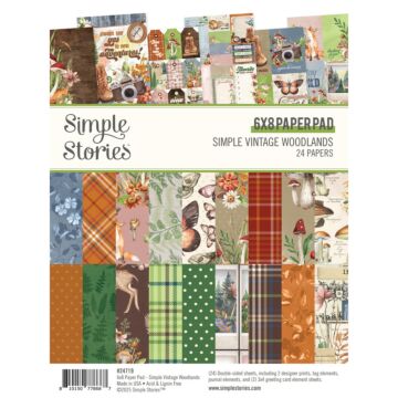 Simple Stories 6X8 Paper Pad, Simple Vintage Woodlands