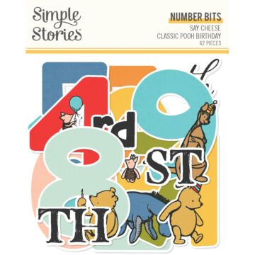 Simple Stories Number Bits & Pieces, Say Cheese Classic Pooh Birthday