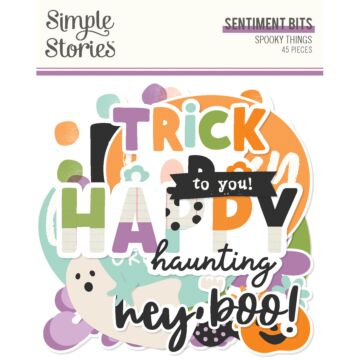Simple Stories Sentiment Bits & Pieces, Spooky Things