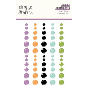 Simple Stories Glossy Enamel Dots, Spooky Things