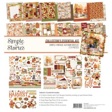 Simple Stories 12X12 Collector's Essential Kit, Simple Vintage Autumn Breeze