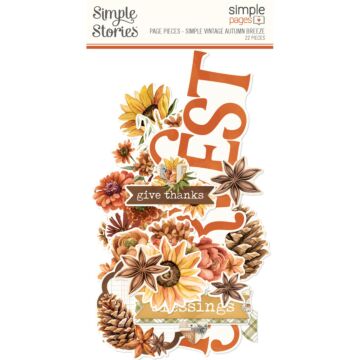 Simple Stories Simple Pages Page Pieces, Simple Vintage Autumn Breeze