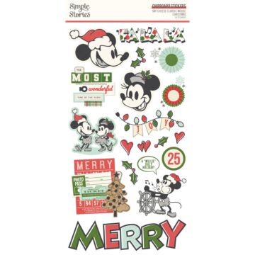 Simple Stories 6X12 Chipboard, Say Cheese Classic Mouse Christmas