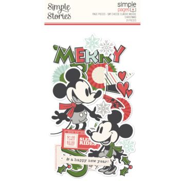 Simple Stories Simple Pages Page Pieces, Say Cheese Classic Mouse Christmas