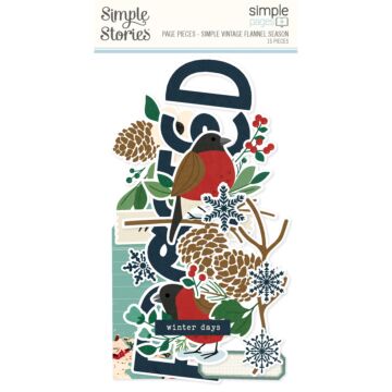 Simple Stories Simple Pages Page Pieces, Simple Vintage Flannel Season