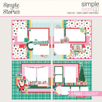 Simple Stories Simple Pages Page Kit, Hard Candy Christmas