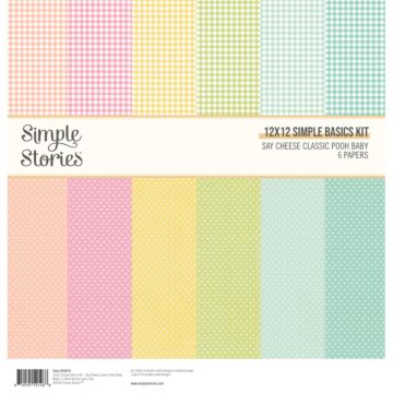 Simple Stories 12X12 Simple Basics Kit, Say Cheese Classic Pooh Baby