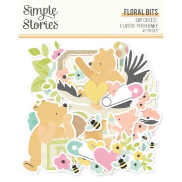 Simple Stories Floral Bits & Pieces, Say Cheese Classic Pooh Baby