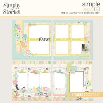 Simple Stories Simple Pages Page Kit, Say Cheese Classic Pooh Baby