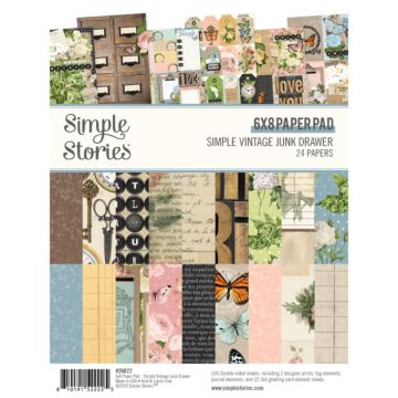 Simple Stories 6X8 Paper Pad, Simple Vintage Junk Drawer