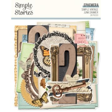 Simple Stories Ephemera, Simple Vintage Junk Drawer