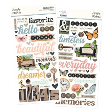 Simple Stories Foam Stickers, Simple Vintage Junk Drawer