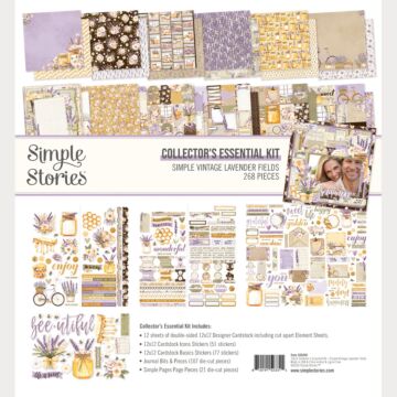 Simple Stories 12X12 Collector's Essential Kit, Simple Vintage Lavender Fields