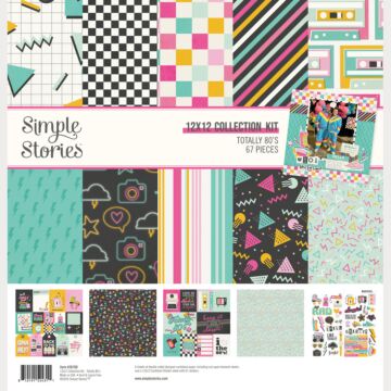 Simple Stories Totally 80's 12X12 Collection Kit