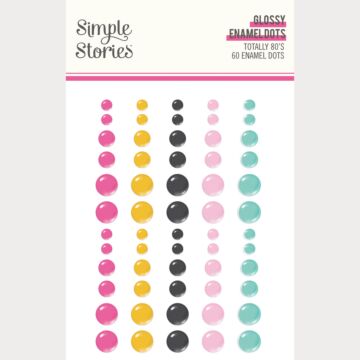 Simple Stories Totally 80's Glossy Enamel Dots