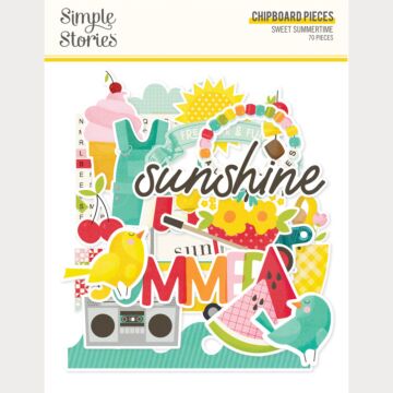Simple Stories Sweet Summertime Chipboard Pieces