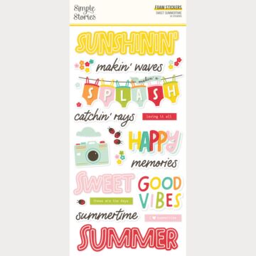 Simple Stories Sweet Summertime Foam Stickers