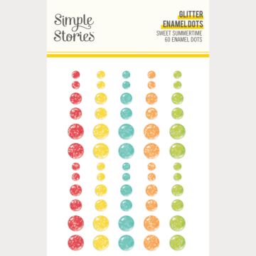 Simple Stories Sweet Summertime Glitter Enamel Dots