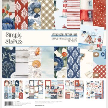 Simple Stories Simple Vintage Sand & Sea 12X12 Collection Kit