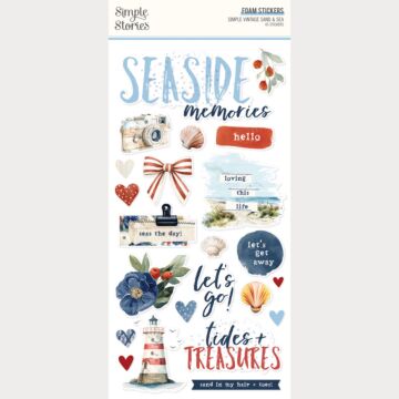 Simple Stories Simple Vintage Sand & Sea Foam Stickers