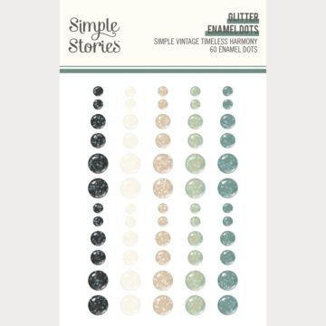 Simple Stories Simple Vintage Timeless Harmony Glitter Enamel Dots