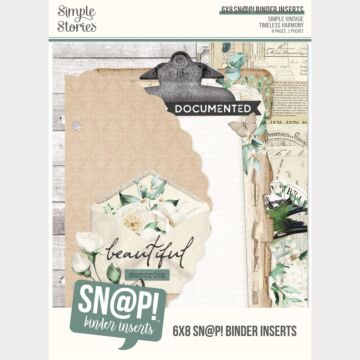 Simple Stories Simple Vintage Timeless Harmony Sn@P! 6X8 Binder Inserts