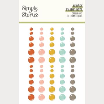 Simple Stories Open Road Glossy Enamel Dots