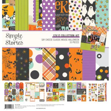Simple Stories Say Cheese Classic Mouse Halloween 12x12 Collection Kit
