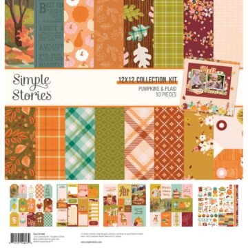 Simple Stories Pumpkins & Plaid 12x12 Collection Kit