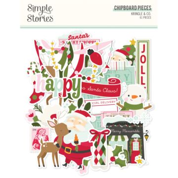 Simple Stories Kringle & Co. Chipboard Pieces