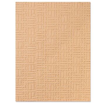 Sizzix - Eileen Hull - 3D Textured Impressions Embossing Folder, Woven Leather