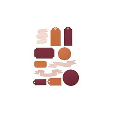 Sizzix Thinlits Die Set, Vintage Tags & Banners (12pk)