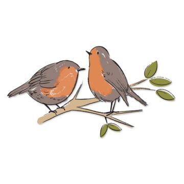 Sizzix Josh Griffiths Layered Clear Stamps Set, Garden Birds (3pk)