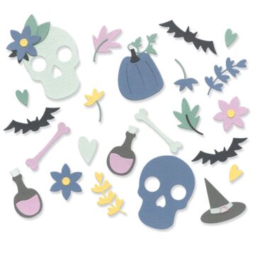 Sizzix Lisa Jones Thinlits Die Set, Spooky Icons (15pk)