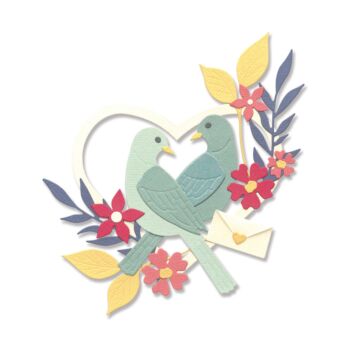 Sizzix Lisa Jones Thinlits Die Set, Sweet Birds (12pk)