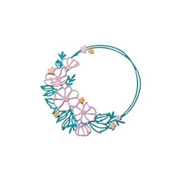 Sizzix Thinlits Die Set, Floral Round (7pk)