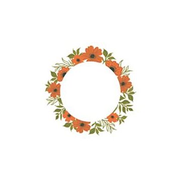 Sizzix Layered Clear Stamps Set, Botanic Wreath (6pk)