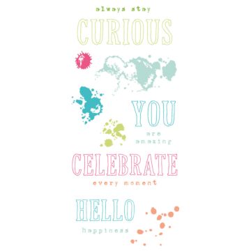 Sizzix Clear Stamps Set, Hello You Sentiments (13pk)