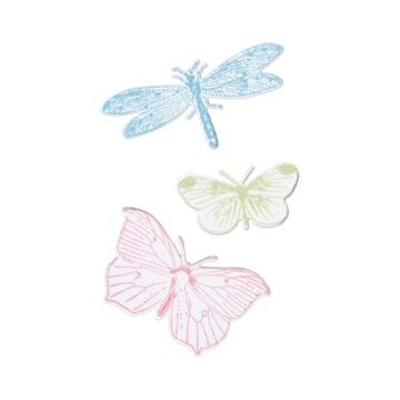 Sizzix Framelits Die Set w/Stamps, Engraved Wings