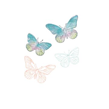 Sizzix Stamps w/Framelits, Painted Pencil Butterflies by 49 & Market