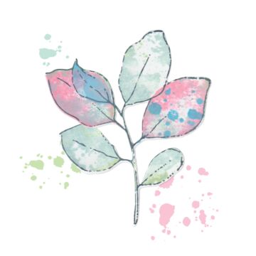 Sizzix Stamps w/Framelits, Painted Pencil Leaves